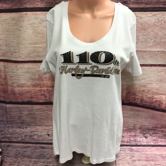 Harley-Davidson Tops - Harley Davidson top women XXL Short Sleeve white